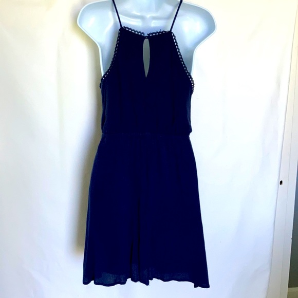 BLEUH CIEL Navy Boho Mini Dress - Picture 6 of 11